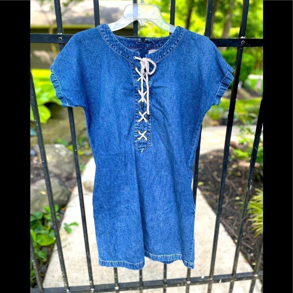 POLO by RALPH LAUREN vintage nautical denim shirt dress